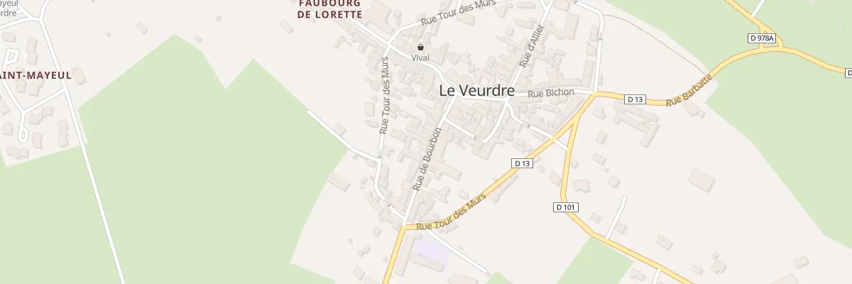 Plan du 22 Rue de Bourbon au Veurdre