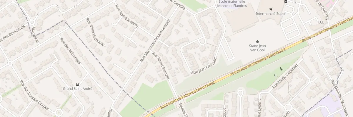 Plan du 30 Rue Jean Froissart à Marquette-lez-Lille
