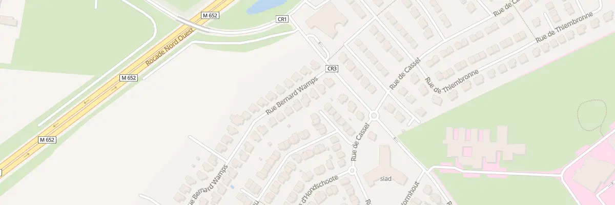 Plan du 70 Rue Bernard Wamps à Marquette-lez-Lille