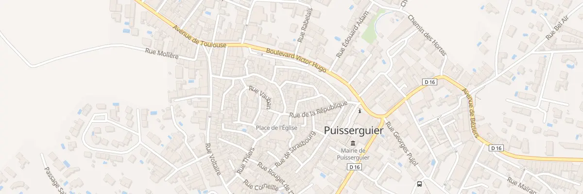 Plan du 8 Rue Mirabeau à Puisserguier