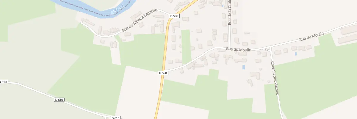 Plan du 1016 Rue du Moulin à Pontoise-lès-Noyon