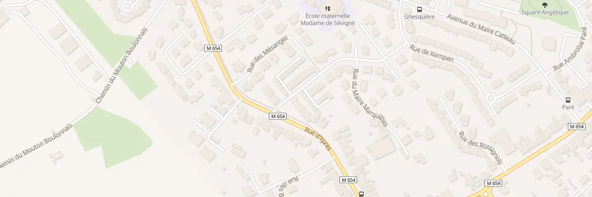 Plan du 1420 Rue d’Ypres à Wambrechies