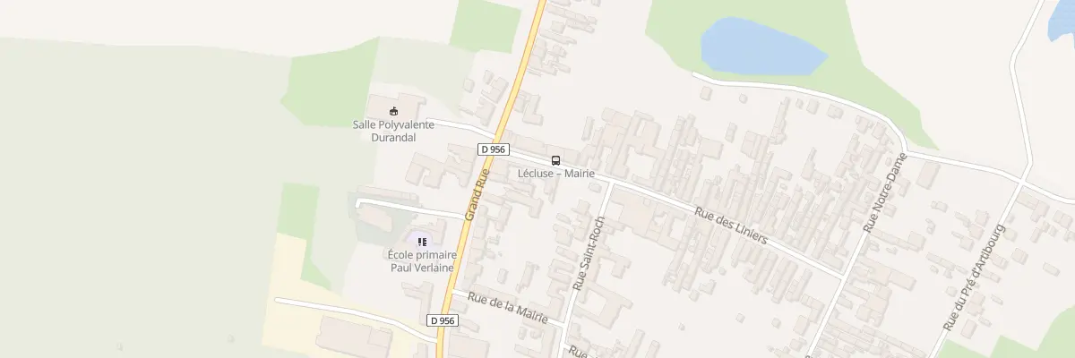 Plan du 2 Rue des Liniers à Lécluse