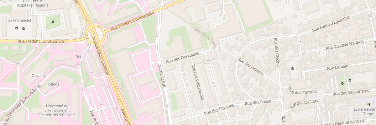 Plan du 18 Rue des Coquelicots à Lille