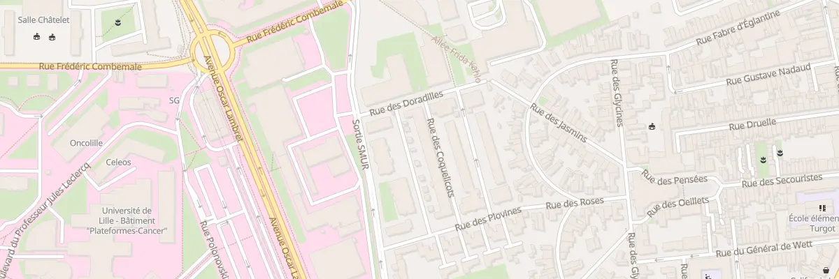 Plan du 42 Rue des Coquelicots à Lille