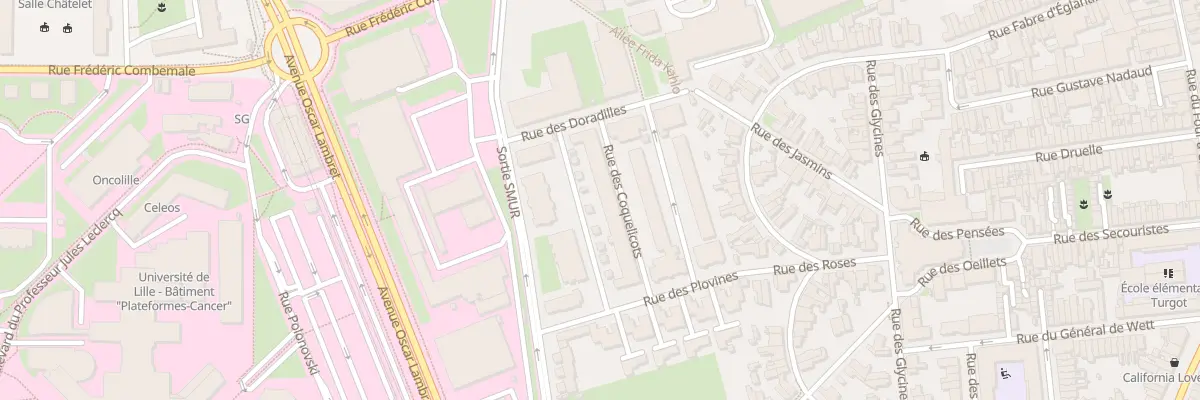 Plan du 60 Rue des Coquelicots à Lille
