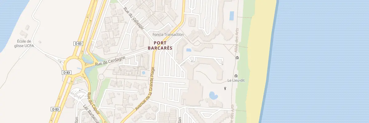 Plan du 9001 Residotel au Barcarès