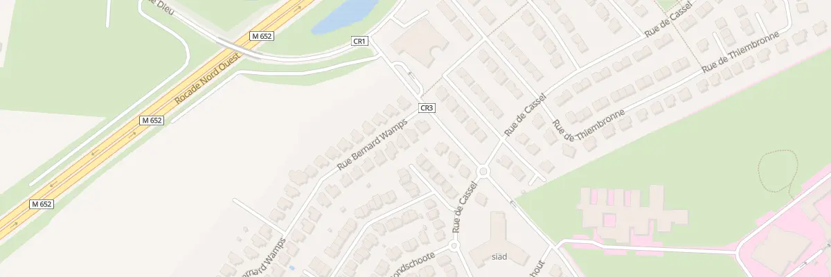 Plan du 74 Rue Bernard Wamps à Marquette-lez-Lille