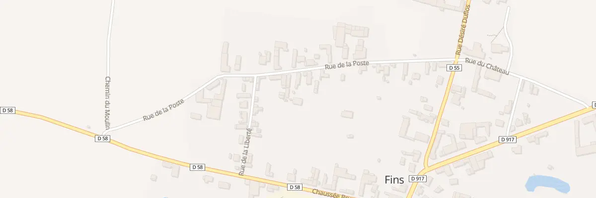 Plan du 21 Rue de la Poste à Fins