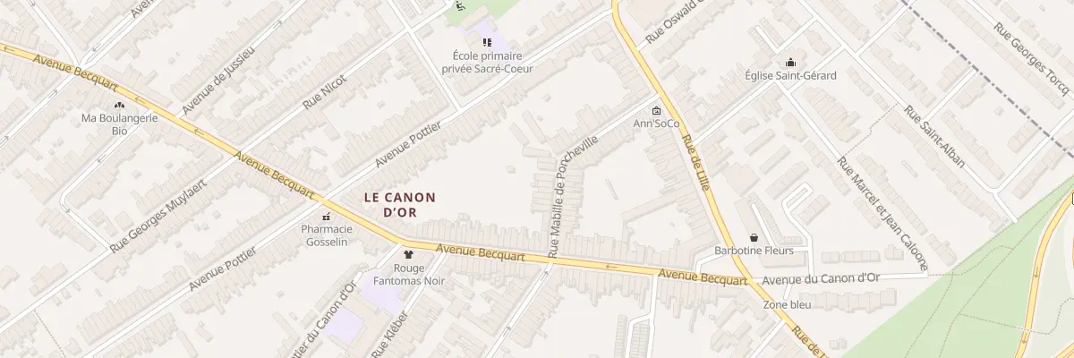 Plan du 22 Rue Mabille D Poncheville à Lambersart