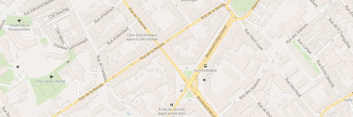 Plan du 85B Rue de Turenne à Lille