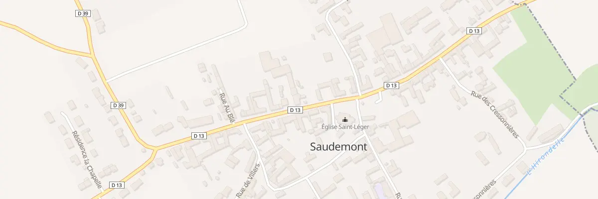 Plan du 5 Rue du Général de Gaulle à Saudemont
