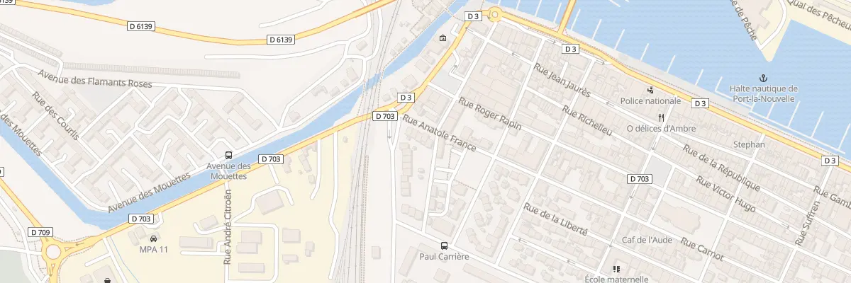 Plan du 32 Rue Anatole France à Port-la-Nouvelle