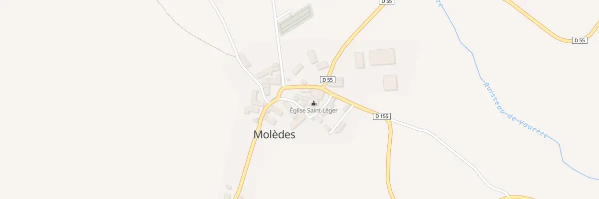 Plan du 5045 Le Bourg à Molèdes