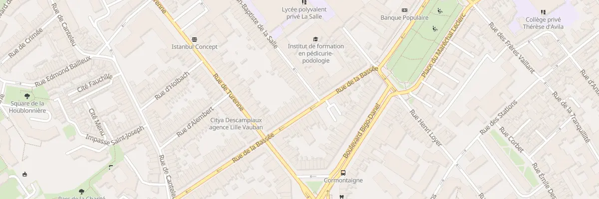 Plan du 24 Rue de la Bassée à Lille
