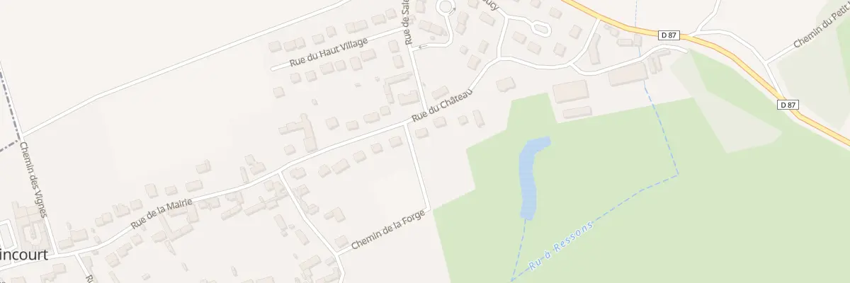 Plan du 152 Rue du Château à Morlincourt