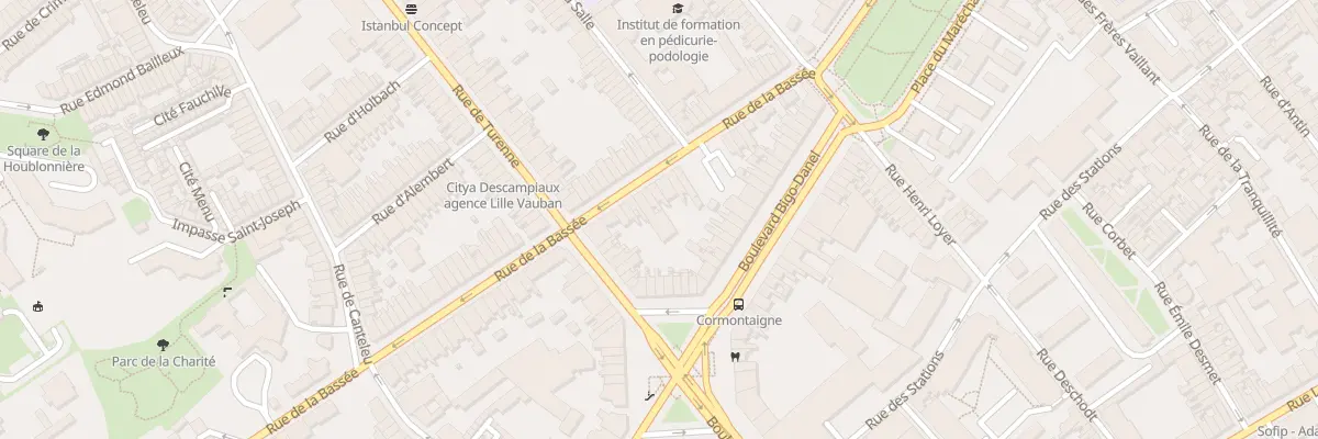 Plan du 17 Rue de la Bassée à Lille