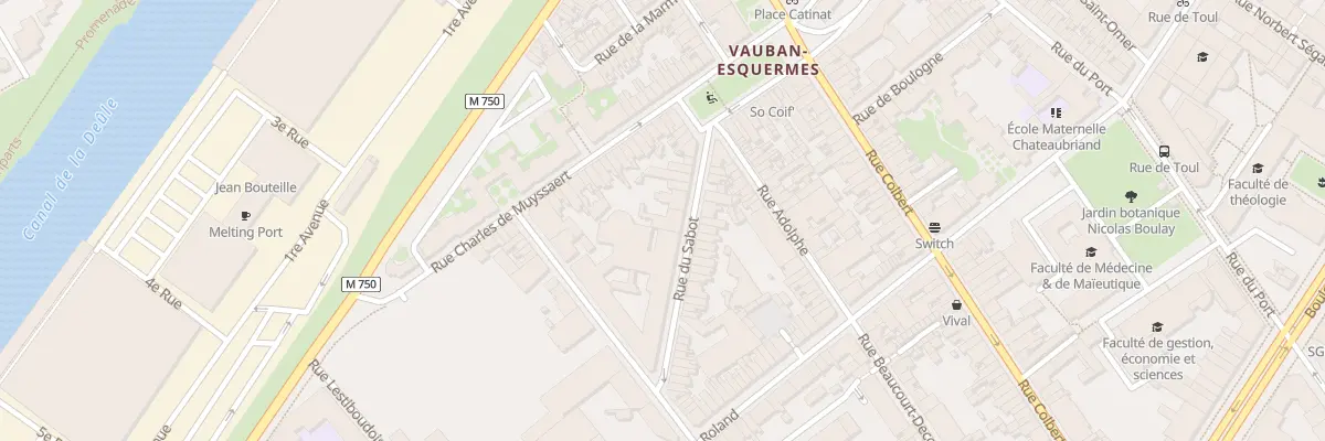 Plan du 16 Rue du Sabot à Lille