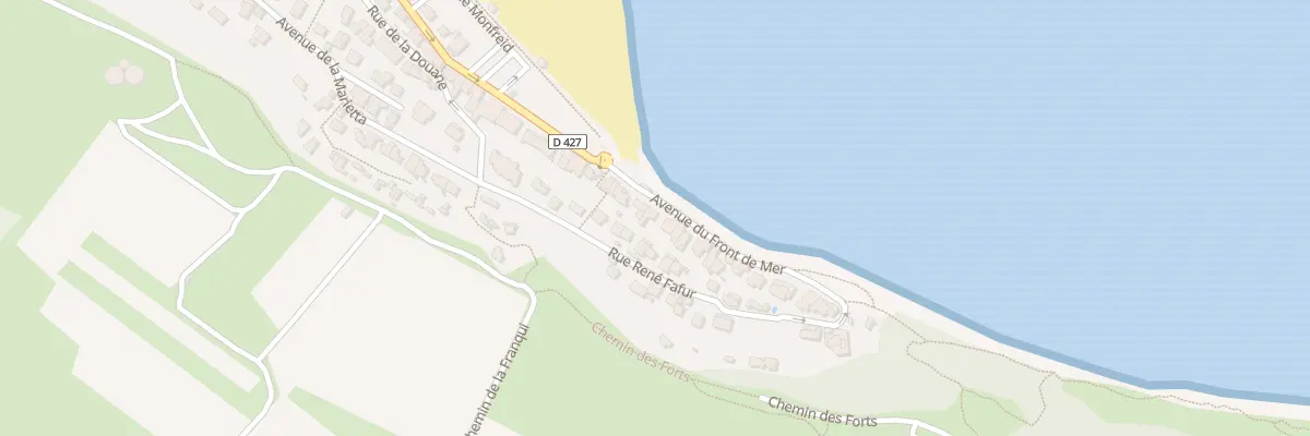 Plan du 36 Av du Front de Mer à Leucate