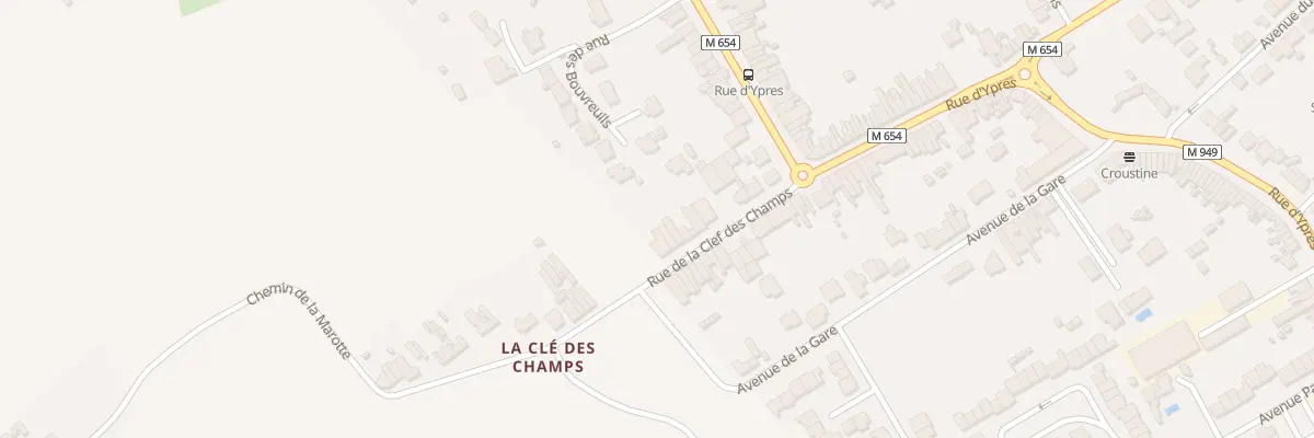 Plan du 98 Rue de la Clef des Champs à Wambrechies