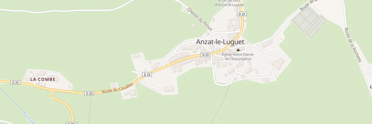Plan du 5036 Le Bourg à Anzat-le-Luguet