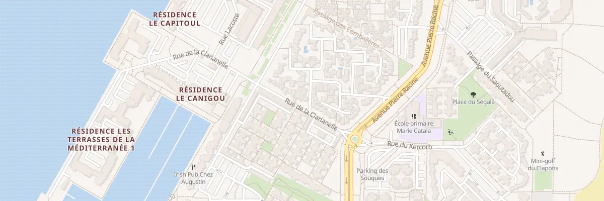 Plan du 100 Rue de la Clarianelle à Leucate