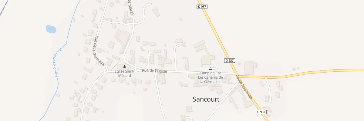 Plan du 2 Rue de l’Eglise à Sancourt