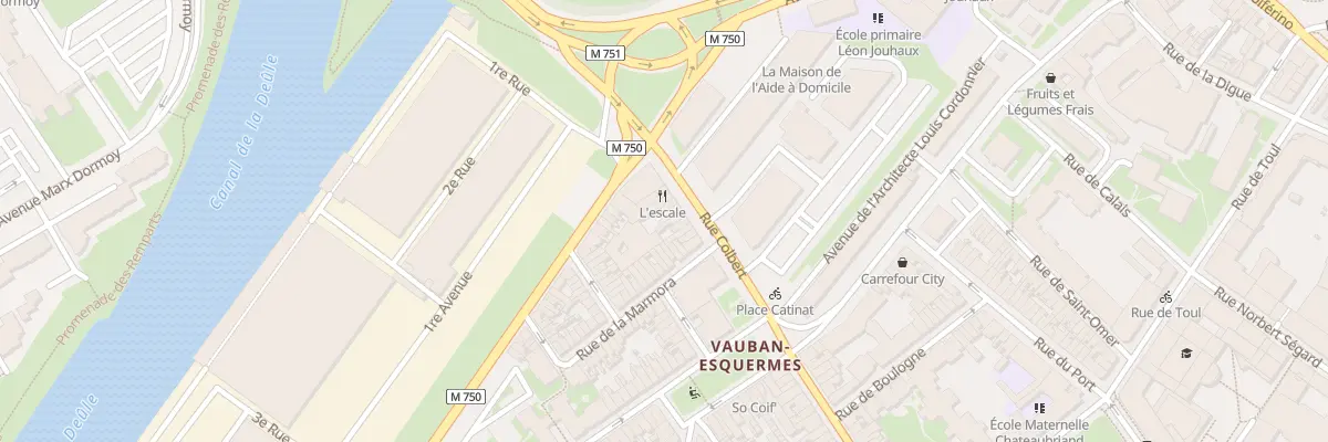 Plan du 220 Rue Colbert à Lille