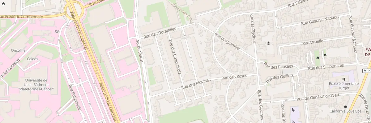 Plan du 82 Rue des Adonides à Lille