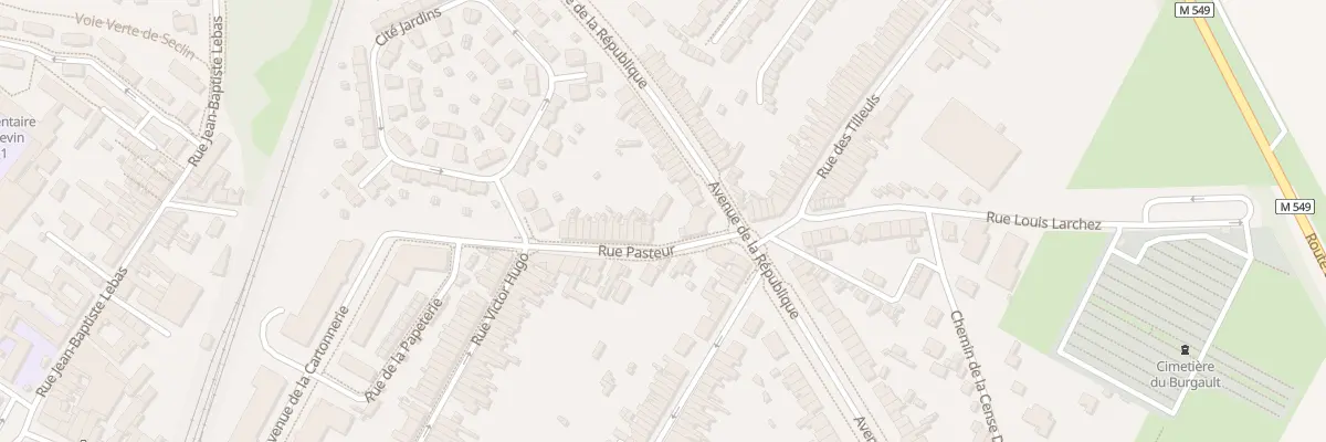 Plan du 12 Rue Pasteur à Seclin