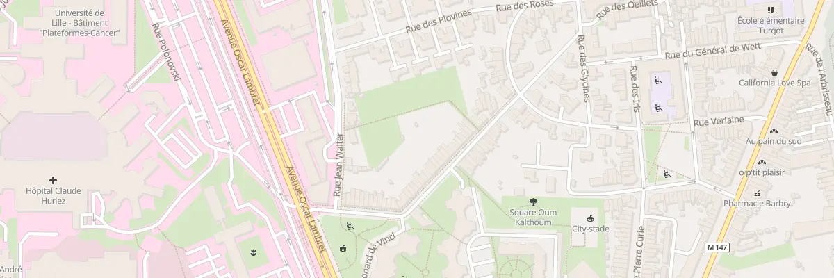 Plan du 34 Rue Sylvère Verhulst à Lille