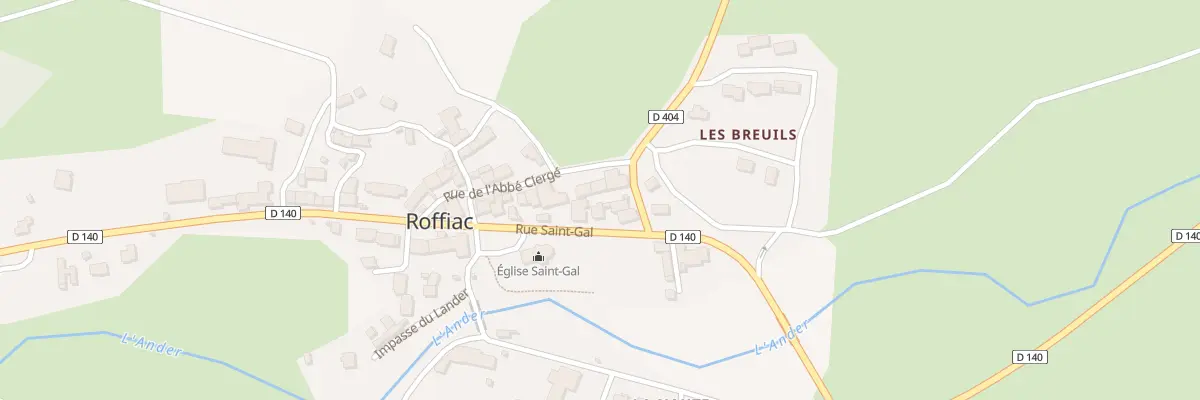 Plan du 1 Rue de l’Abbe Clerge à Roffiac