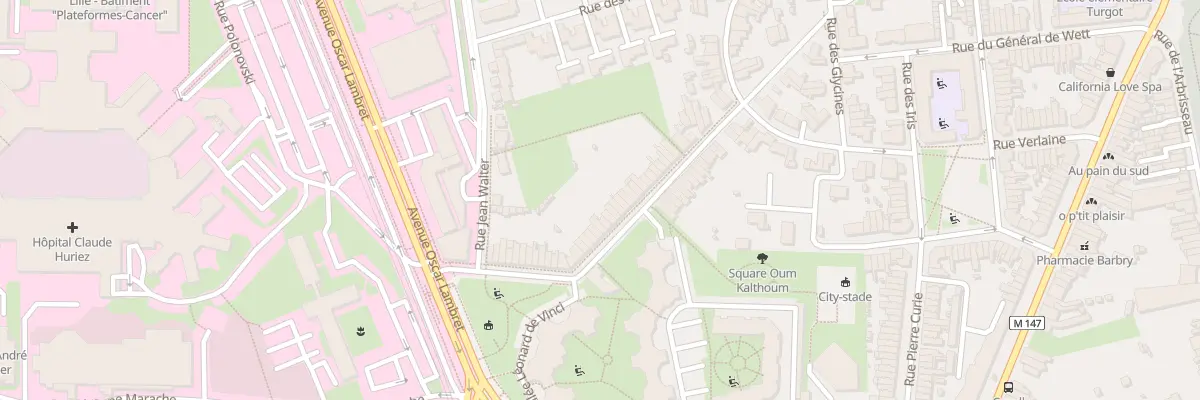 Plan du 40 Rue Sylvère Verhulst à Lille