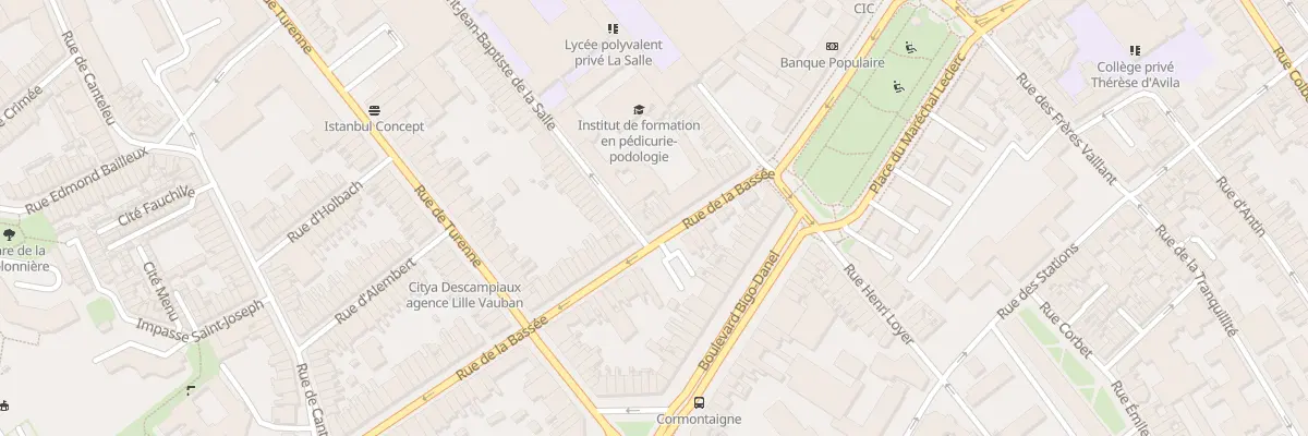 Plan du 16 Rue de la Bassée à Lille