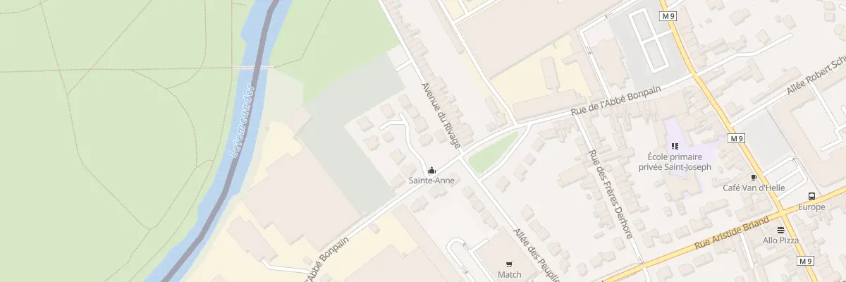 Plan du 16 Rue de l’Abbé Bonpain à Wervicq-Sud