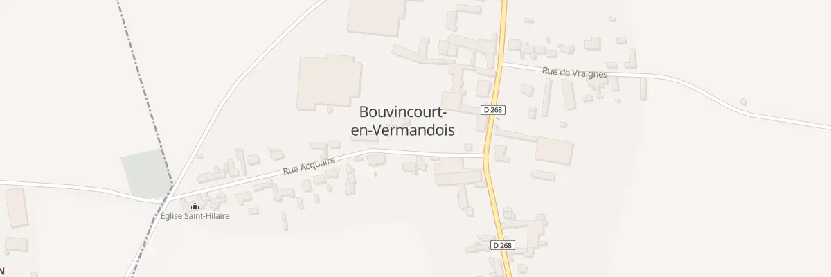 Plan du 5722 Rue Acquaire à Bouvincourt-en-Vermandois