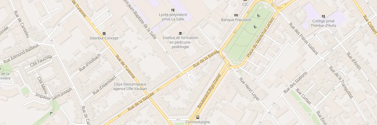 Plan du 12 Rue de la Bassée à Lille