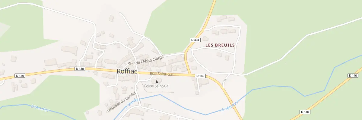 Plan du 1 Rte de Chambert à Roffiac