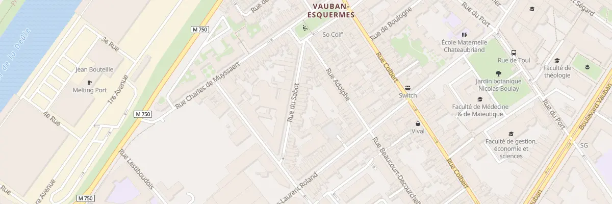 Plan du 23 Rue du Sabot à Lille