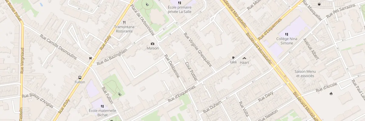 Plan du 14 Clos Pottier Rue Esquermes à Lille