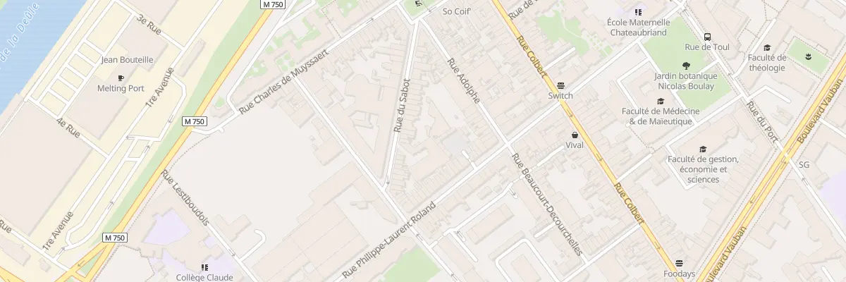 Plan du 33 Rue du Sabot à Lille