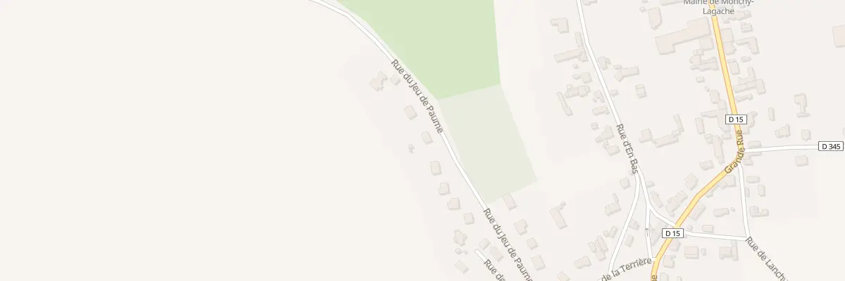 Plan du 9 Rue du Jeu de Paume à Monchy-Lagache