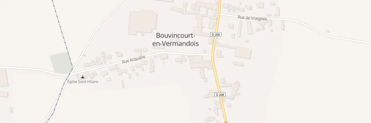 Plan du 1 Rue Acquaire à Bouvincourt-en-Vermandois