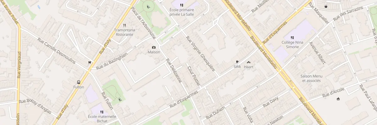 Plan du 15 Clos Pottier Rue Esquermes à Lille