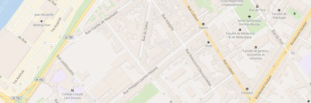 Plan du 39 Rue du Sabot à Lille