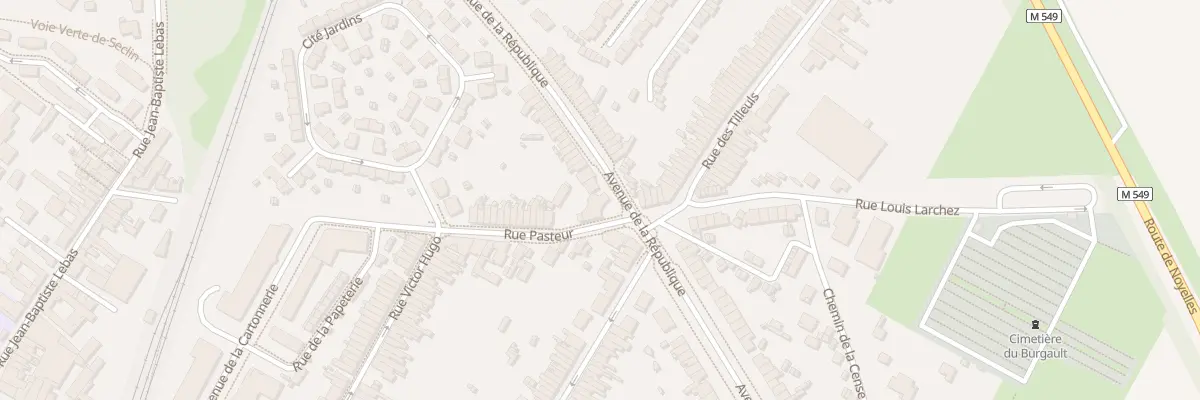 Plan du 10 Rue Pasteur à Seclin