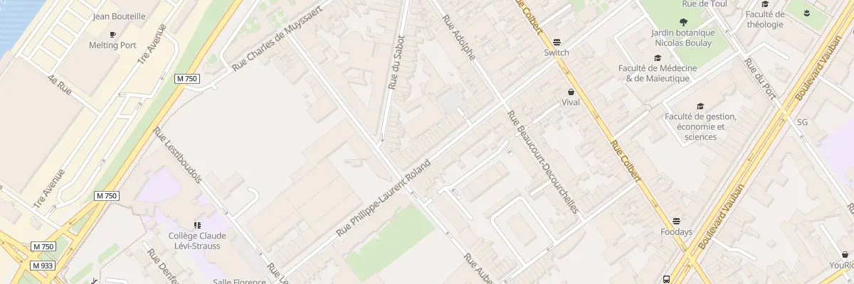 Plan du 44 Rue Roland à Lille