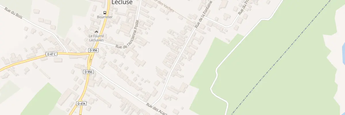 Plan du 48 Rue de la Fontaine à Lécluse