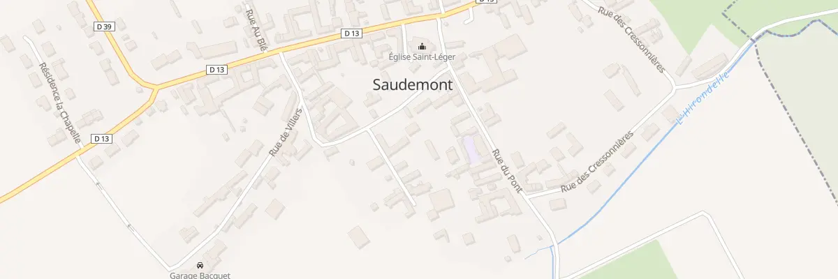 Plan du 8B Rue de l’Abbaye à Saudemont