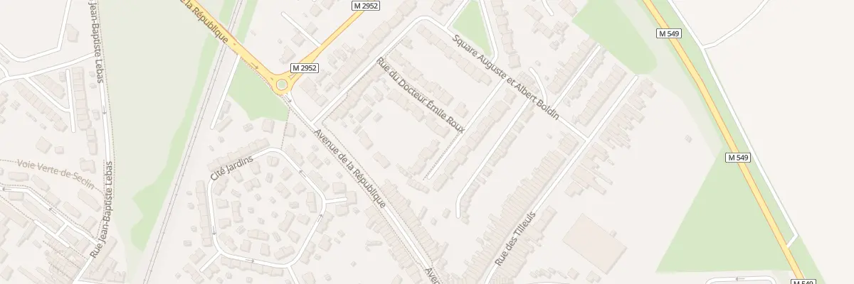 Plan du 2 Rue du Docteur Calmette à Seclin
